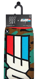 G.I. JOE Men’s Camouflage SPLIT RETRO Socks ODD SOX Brand - Novelty Socks for Less