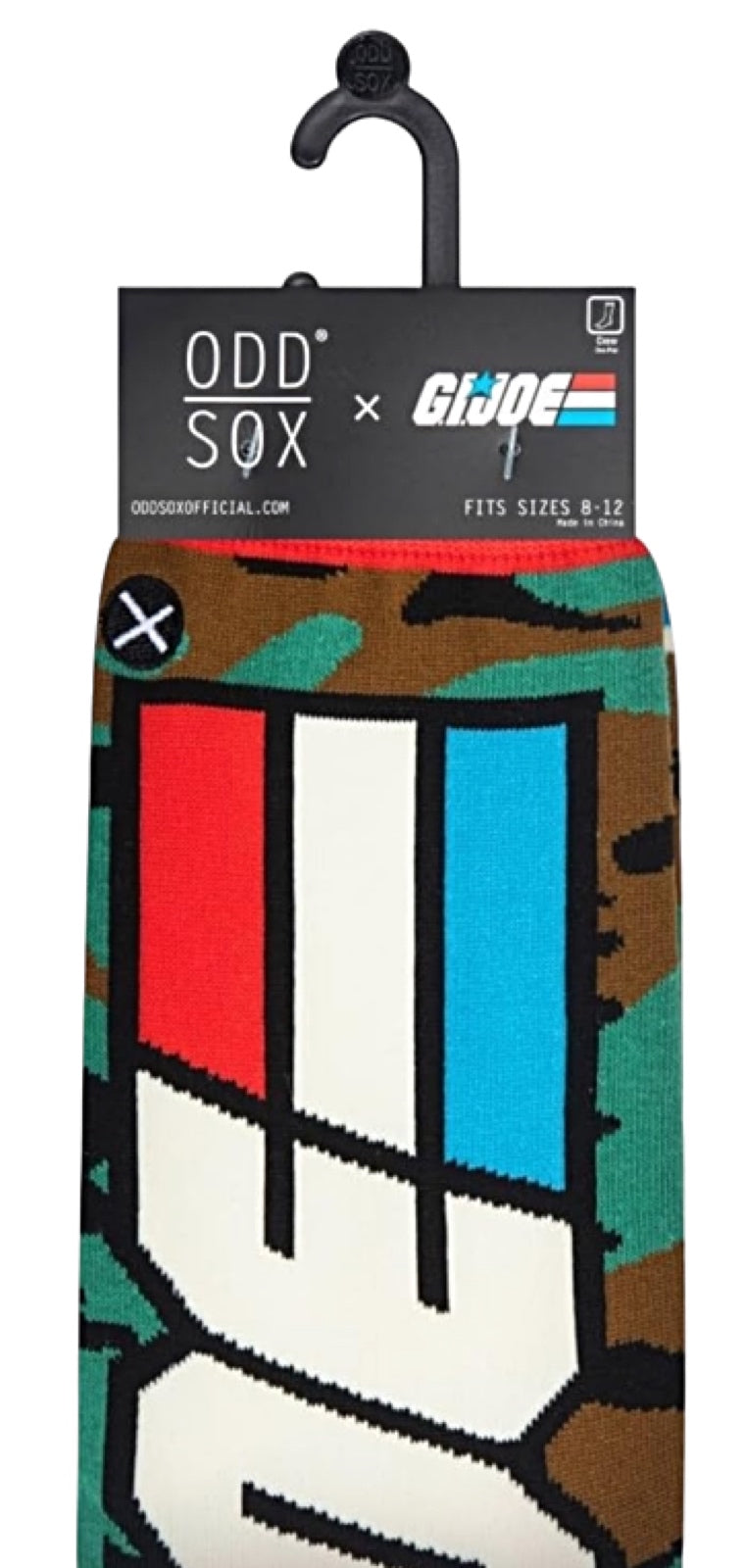 G.I. JOE Men’s Camouflage SPLIT RETRO Socks ODD SOX Brand - Novelty Socks for Less