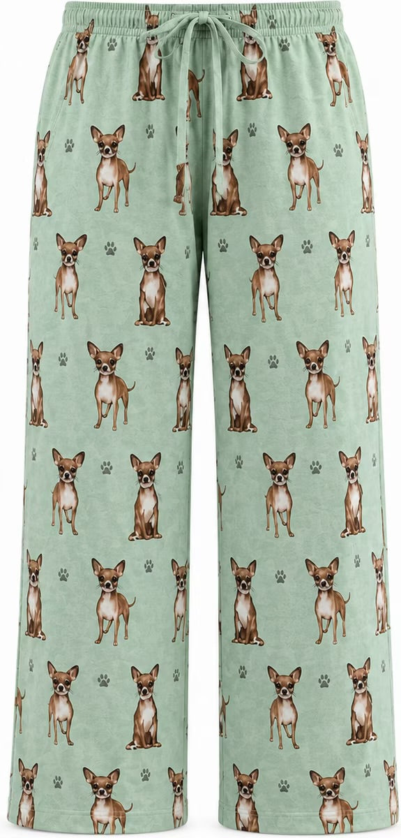 CHIHUAHUA Dog Adult Unisex PAJAMA BOTTOMS COMFIES Brand By E&S PETS (CHOOSE SIZE)