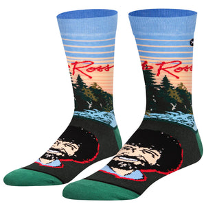 BOB ROSS Men’s Socks ODD SOX Brand ‘BOB ROSS SUNSET’ - Novelty Socks And Slippers
