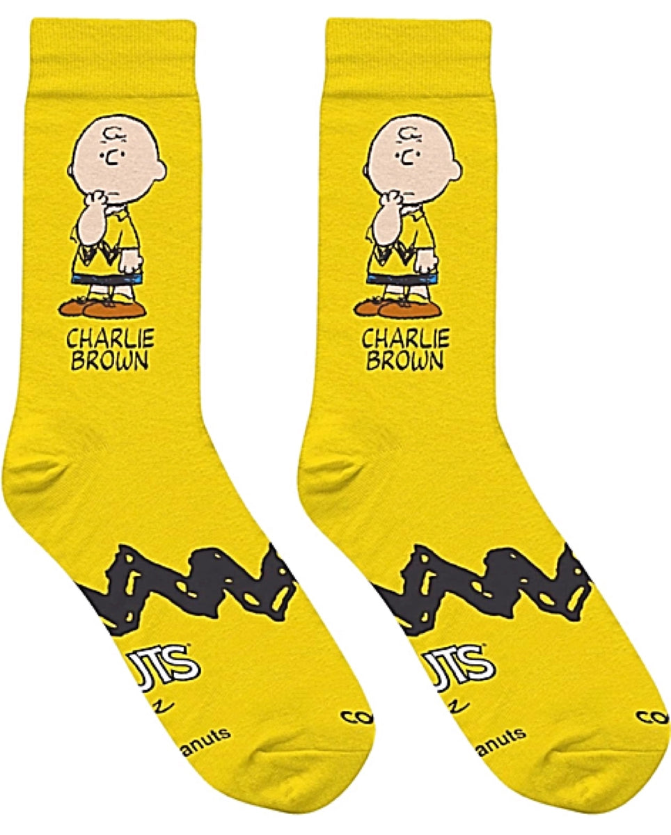 PEANUTS Unisex CHARLIE BROWN Socks COOL SOCKS Brand (CHOOSE SIZE