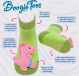BOOGIE TOES Unisex Baby ASTRONAUT Rattle GRIPPER BOTTOM Socks By PIERO LIVENTI - Novelty Socks And Slippers