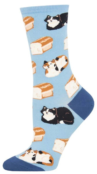 SOCKSMITH Brand Ladies CAT Socks ‘CAT LOAF’