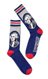 PRESIDENT GEORGE WASHINGTON Men’s PATRIOTIC Socks PERRI’S Socks Brand - Novelty Socks And Slippers