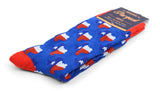 TEXAS Men's PATRIOTIC Socks Parquet Brand (Choose State Or State Flag) - Novelty Socks And Slippers