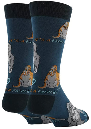 OOOH YEAH Brand Men’s GORILLA & WALRUS Socks ‘IT’S A DAD BOD’ ‘IT’S A FATHER FIGURE’ - Novelty Socks And Slippers