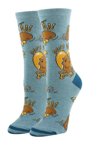 OOOH YEAH Brand Ladies CAPYBARA Socks ‘DON’T WORRY BE CAPY’ - Novelty Socks And Slippers