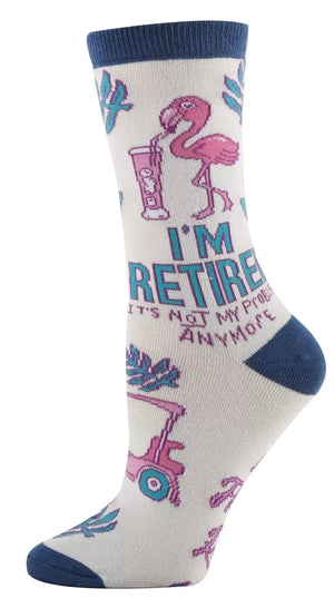 OOOH YEAH Brand Ladies RETIREMENT Socks - Novelty Socks And Slippers