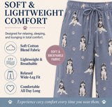 SIBERIAN HUSKY Dog Adult Unisex PAJAMA BOTTOMS COMFIES Brand By E&S PETS (CHOOSE SIZE)