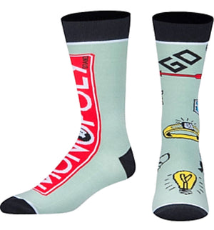 MONOPOLY Board Game Men’s SPLIT Socks ODD SOX Brand - Novelty Socks for Less