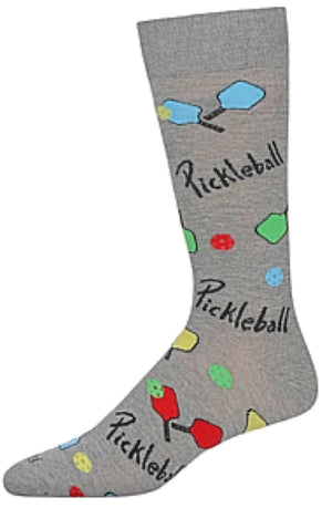 Memoi Brand Men’s PICKLEBALL Socks (CHOOSE COLOR) - Novelty Socks And Slippers