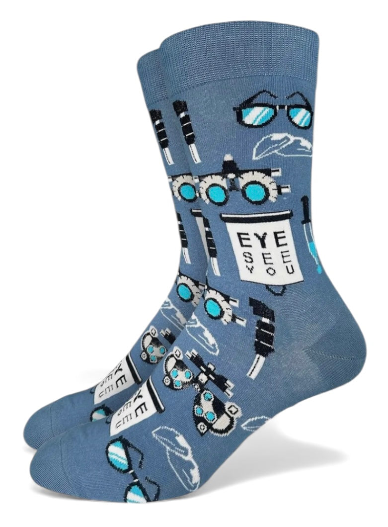 OPTOMETRIST Men’s Eye Doctor Socks Good Luck Sock Brand - Novelty Socks And Slippers