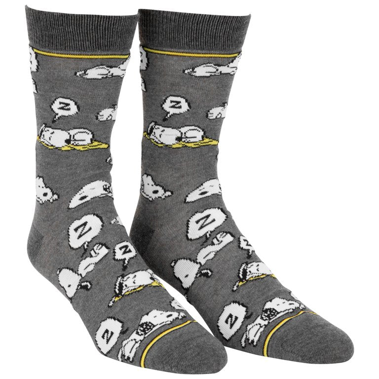 PEANUTS Men’s 2 Pair Of SNOOPY Socks ‘I LIKE NAPS’ - Novelty Socks And Slippers