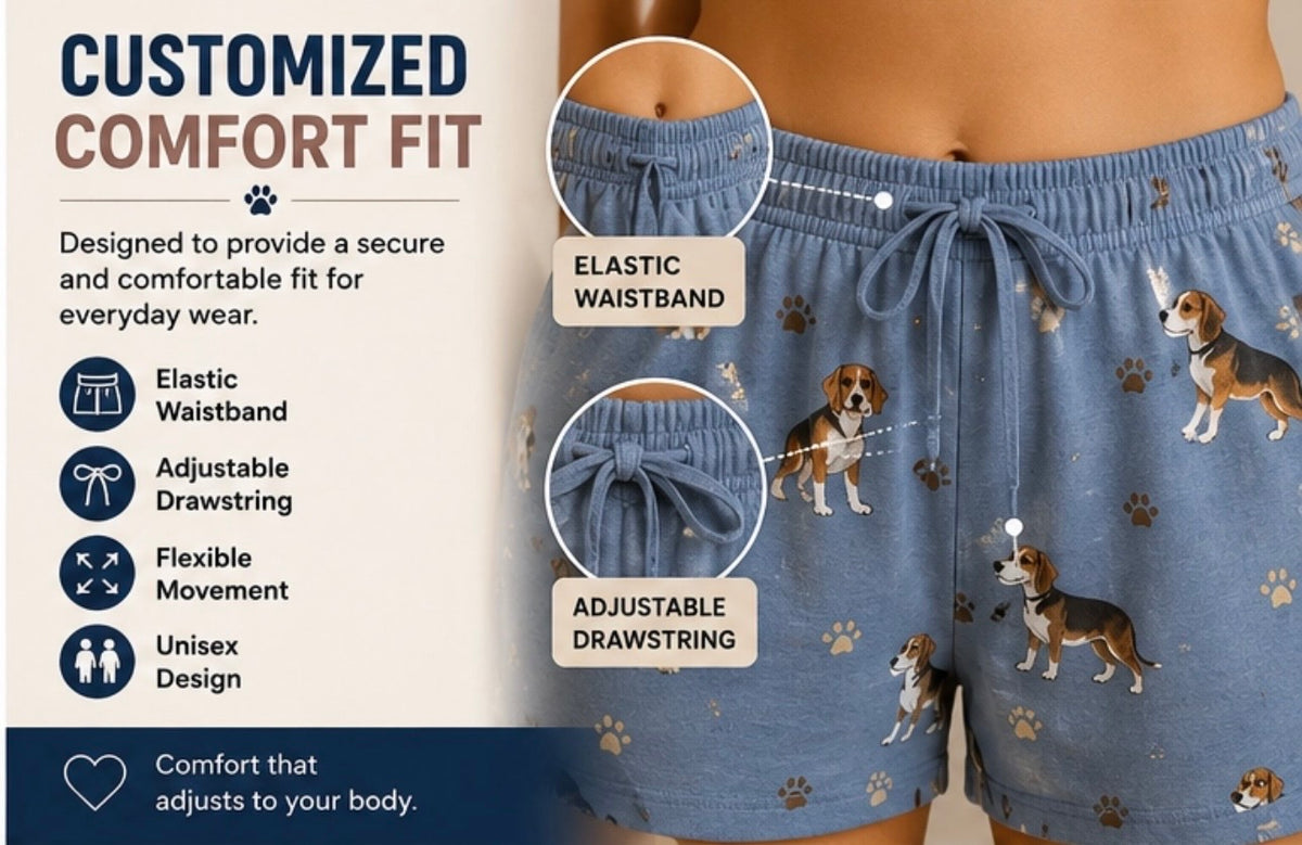 BLACK LABRADOR Dog Ladies Lounge Pajama Shorts COMFIES Brand By E&S PETS
