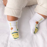 SQUID SOCKS Brand Unisex INFANT/TODDLER 3 Pair Of STAY ON Socks ‘CHAMP COLLECTION’ - Novelty Socks And Slippers