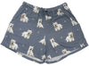 COMFIES Brand LOUNGE PJ SHORTS Ladies WESTIE DOG By E&S PETS - Novelty Socks And Slippers