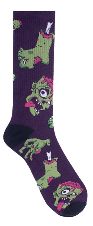 Parquet Brand Men’s ZOMBIE HALLOWEEN Socks ZOMBIES ALL OVER - Novelty Socks And Slippers