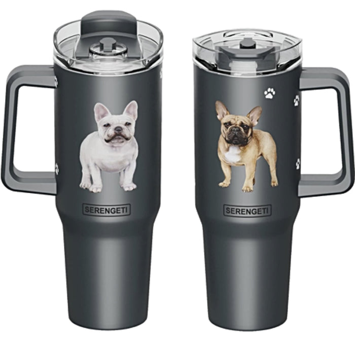 FRENCH BULLDOG SERENGETI 40 Oz. Stainless Steel Ultimate Hot & Cold Tumbler