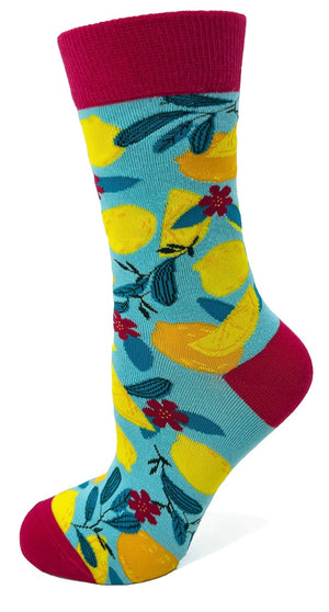 FABDAZ BRAND LADIES LEMON ‘SUCK IT’ SOCKS - Novelty Socks for Less
