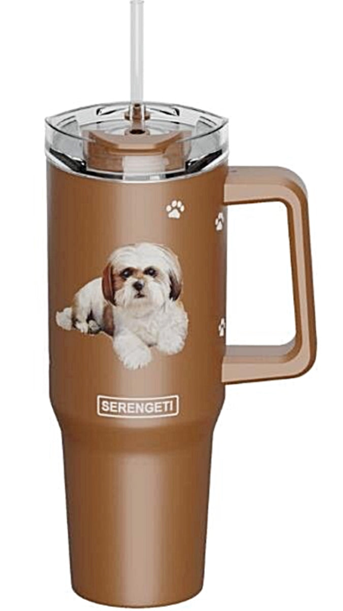 Shih Tzu Mom Stainless Steel Cup Tumbler - Teeruto