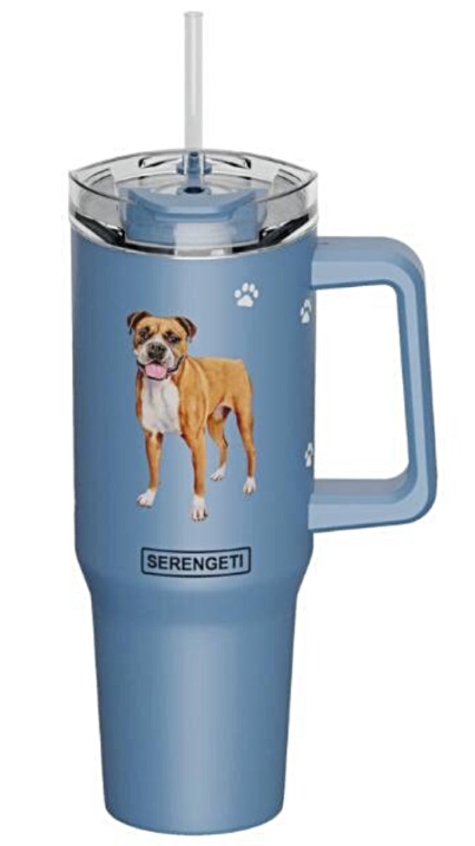 ES Pets Uncropped Boxer 40oz Tumbler