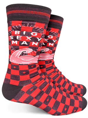 GROOVY THINGS Brand Men’s BIG SEXY MAN Socks - Novelty Socks And Slippers
