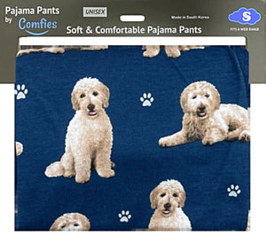 COMFIES Unisex GOLDENDOODLE Pajama Bottoms E&S PETS (CHOOSE SIZE) - Novelty Socks for Less