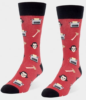 THE SHINING Movie Unisex Socks JOHNNY, THE AX & TYPEWRITER Headline Brand - Novelty Socks for Less