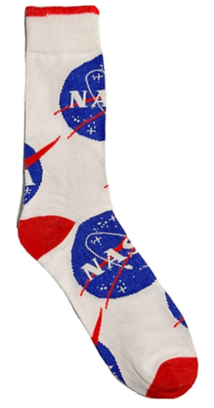 NASA Men’s Socks NASA MEATBALL LOGO BIOWORLD Brand - Novelty Socks for Less