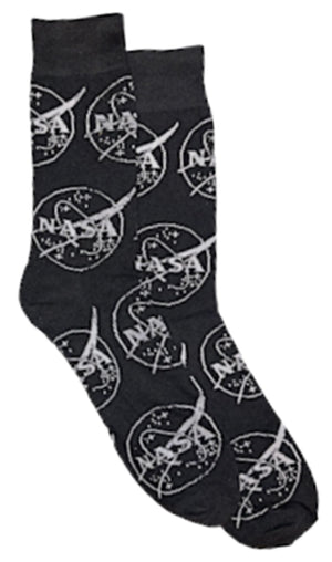 NASA Men’s Socks BIOWORLD Brand ALDRIN FAMILY FOUNDATION - Novelty Socks for Less
