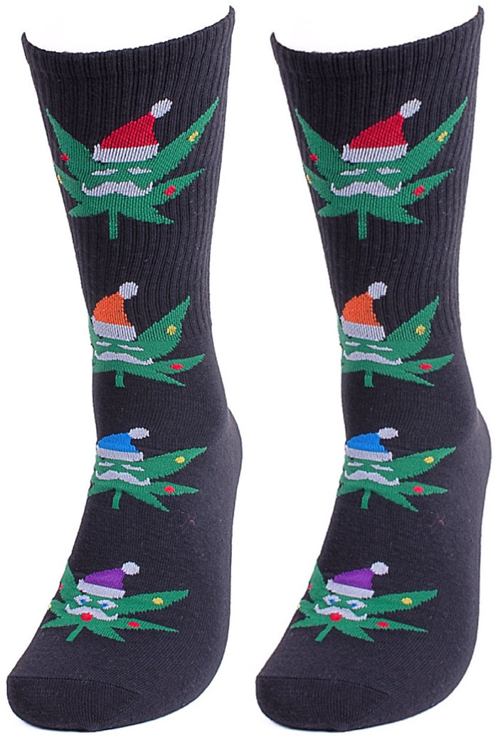 PARQUET Brand Men’s CHRISTMAS MARIJUANA Socks