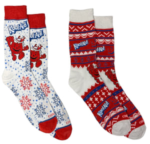 KOOL-AID DRINK Men’s CHRISTMAS 2 Pair Of Socks COOL SOCKS Brand - Novelty Socks for Less