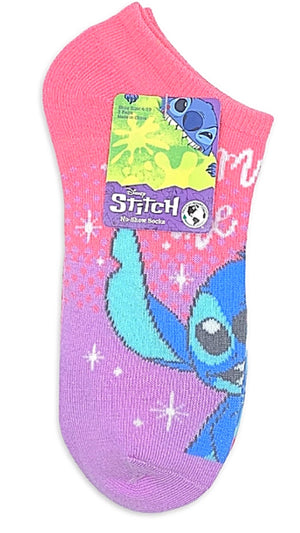 DISNEY LILO & STITCH Ladies 3 Pair Of MOTHERS DAY No Show Socks ‘MOM’S ARE THE BEST’ - Novelty Socks for Less