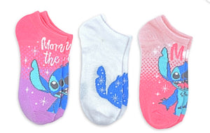 DISNEY LILO & STITCH Ladies 3 Pair Of MOTHERS DAY No Show Socks ‘MOM’S ARE THE BEST’ - Novelty Socks for Less