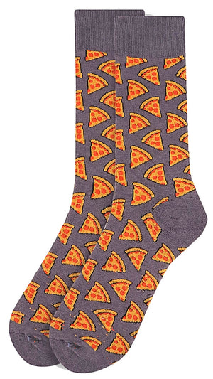 Parquet Brand Men’s PEPPERONI PIZZA Socks CHOOSE COLOR - Novelty Socks for Less