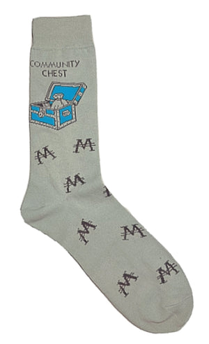 MONOPOLY Men’s Socks COMMUNITY CHEST - Novelty Socks for Less