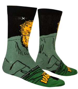 THE WOLF MAN MEN’S 360 UNIVERSAL MONSTERS HALLOWEEN SOCKS ODD SOX BRAND - Novelty Socks for Less