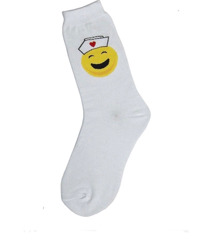 FOOT TRAFFIC Brand Ladies SMILEY NURSE Socks