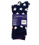 PARQUET Brand Mens 3 Pair AMERICAN FLAG Socks - Novelty Socks for Less