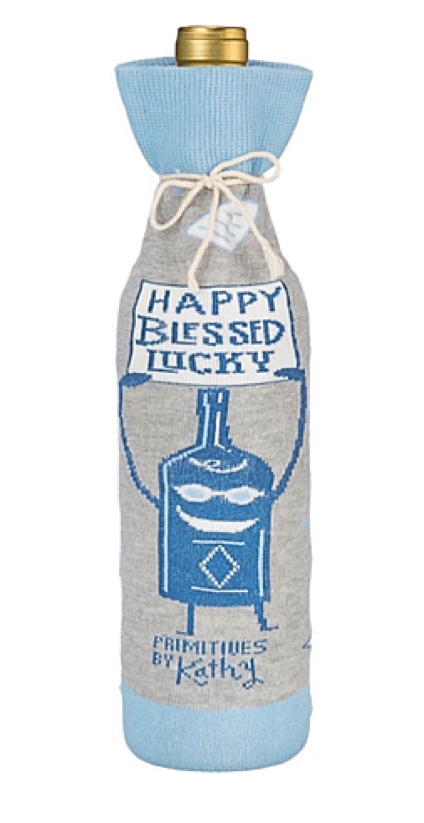 Primitives By Kathy BOTTLE SOCK ‘WORDS CAN’T EXPRESS WHAT I’M FEEING, BUT WINE CAN’ - Novelty Socks for Less