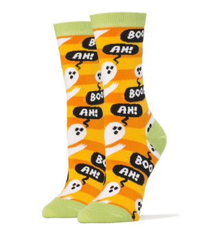 OOOH YEAH Brand Ladies GHOSTS NIGHT OUT Socks - Novelty Socks for Less