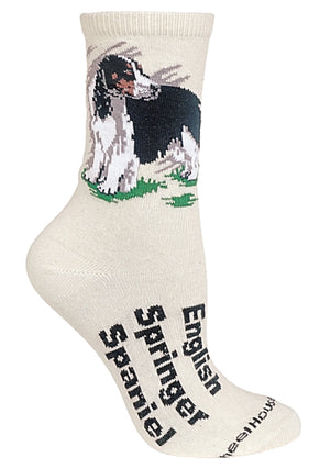 WHEEL HOUSE DESIGNS MEN’S ENGLISH SPRINGER SPANIEL DOG SOCKS - Novelty Socks for Less