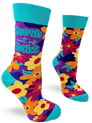 FABDAZ BRAND LADIES ‘FRESH OUT OF FUCKS’ SOCKS - Novelty Socks for Less