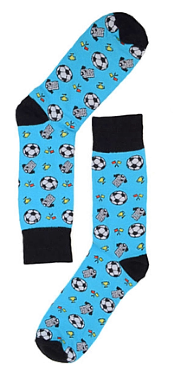PARQUET BRAND Mens SOCCER REFEREE Socks Novelty Socks And Slippers