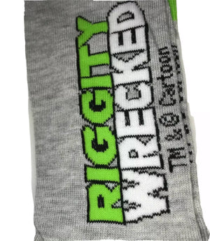RICK AND MORTY Mens 2 Pair Socks ‘RIGGITY WRECKED’ - Novelty Socks for Less