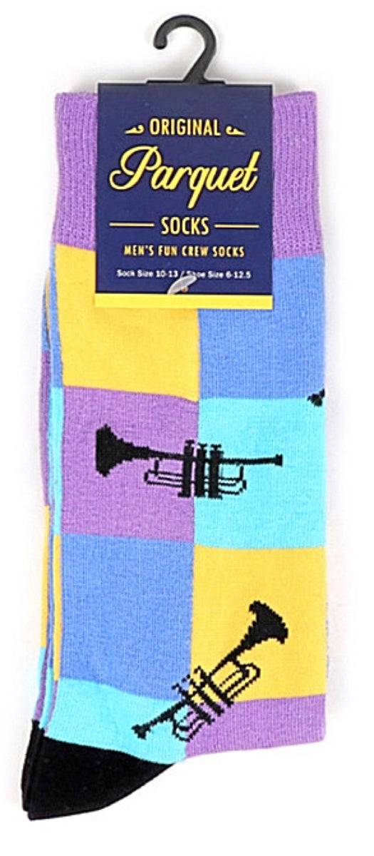 PARQUET Brand Men’s TRUMPET Socks Novelty Socks And Slippers