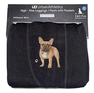 URBAN ATHLETICS Ladies FRENCH BULLDOG High Rise Leggings With Pockets E&S PETS - Novelty Socks for Less