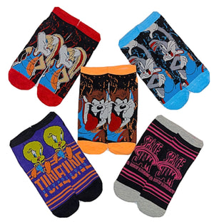 LOONEY TUNES Ladies 5 Pair No Show Socks MARVIN THE MARTIAN, TWEETY - Novelty Socks for Less