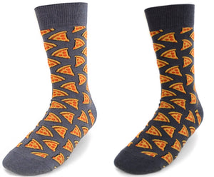 Parquet Brand Men’s PEPPERONI PIZZA Socks CHOOSE COLOR - Novelty Socks for Less