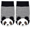 BOOGIE TOES Unisex Baby PANDA BEAR RATTLE GRIPPER BOTTOM SOCKS By PIERO LIVENTI - Novelty Socks for Less